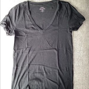 J.Crew Slub Cotton Tee - Black